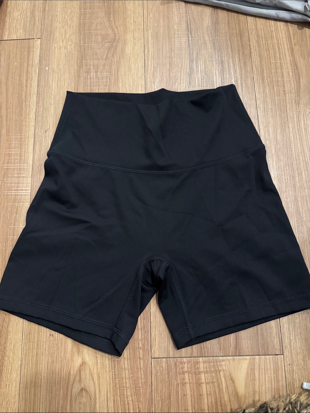 aerie Black High-Rise Bike Shorts